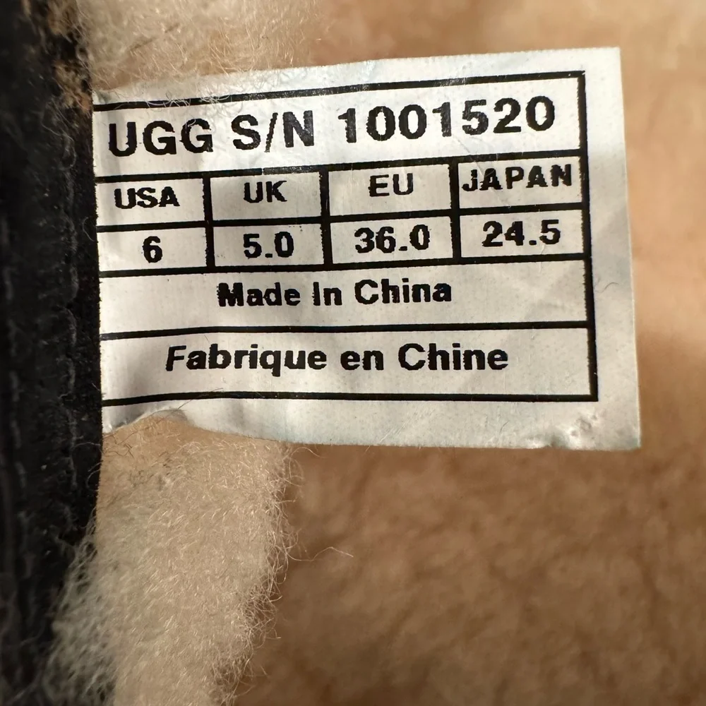 UGG Maddie Girl’s Boots Black Size 6